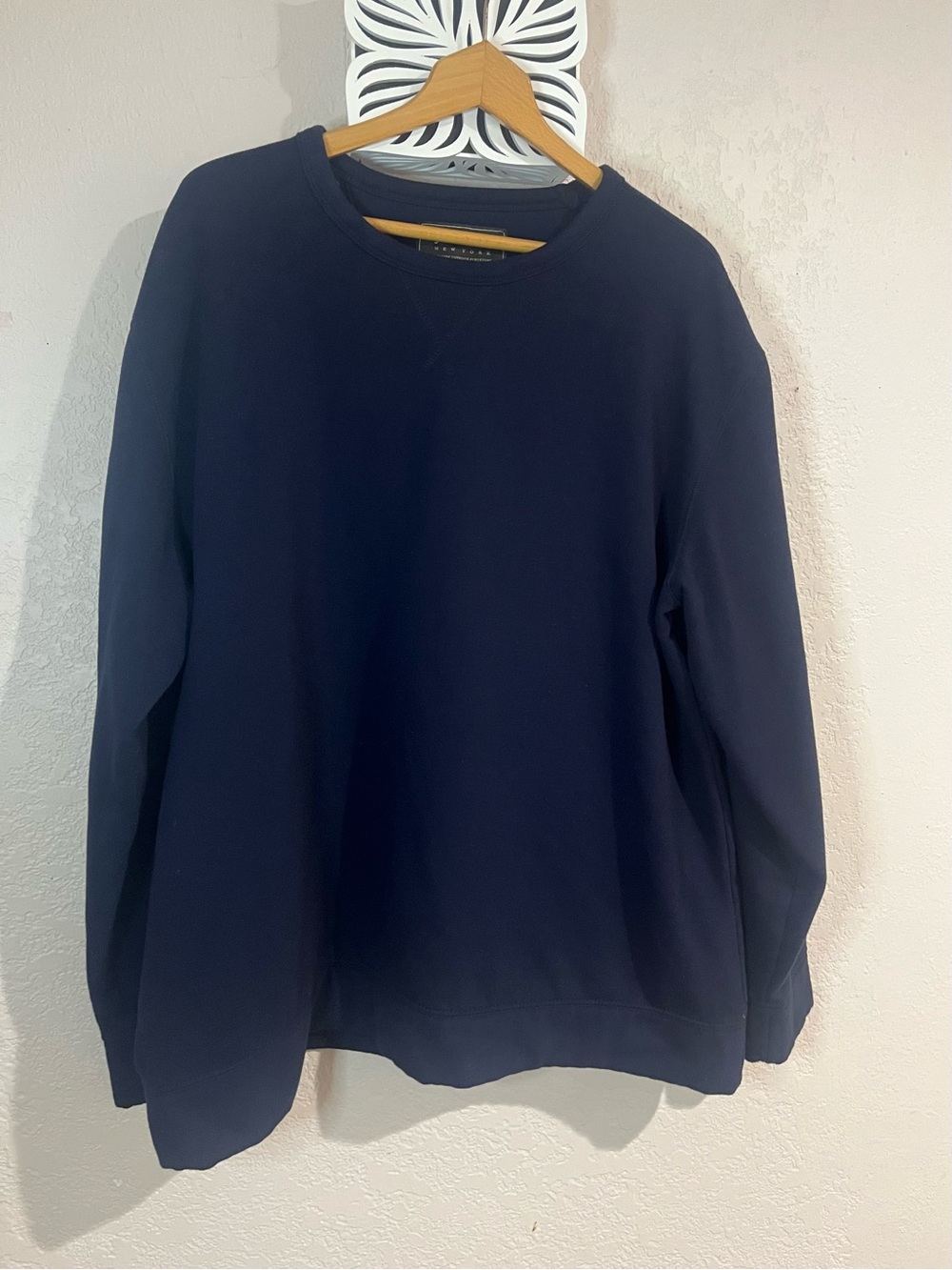 Jachs Men's Navy Crewneck Sweatshirt - Solid Classic Pullover
